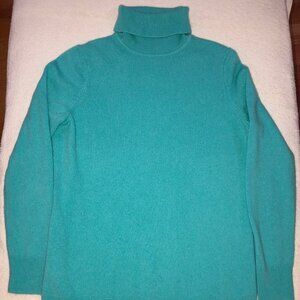 Talbots light blue cashmere sweater PM